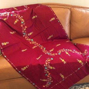 Embroidered Shawl 72”x 36”